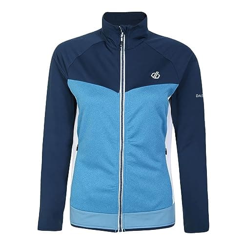 Image of Dare 2B Womens/Ladies Elation II Core Stretch Recycled Fleece (18 UK) (Niagra Blue/Moonlight Denim)