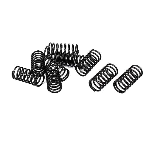 Image of TOP-VIGOR 10Pcs Compression Spring, 1.2mm Wire Dia, 12mm OD, 25mm Free Length Dual Extended Durable Dual Hook Tension Spring for Furniture Screen Doors Repair Projects
