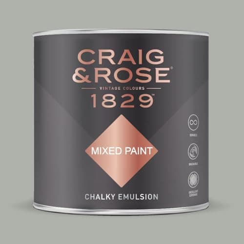 Image of Paint Stop CRAIG & ROSE 1829 CHALKY EMULSION ALMOST GREY 750ML