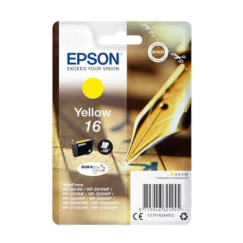 Image of Epson 16 Yellow Pen & Crossword, Genuine, DURABrite Ultra Ink