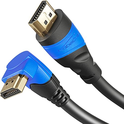 Image of 270° angled 8K/4K HDMI Cable – 1m – with A.I.S. Shielding, designed in Germany (supports all HDMI devices like PS5/Xbox/Switch – 8K@60Hz/4K@120Hz, HDCP, High Speed with Ethernet) – CableDirect