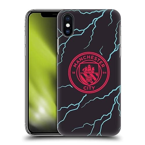 Image of Head Case Designs Officially Licensed Manchester City Man City FC Third 2023/24 Badge Kit Hard Back Case Compatible With Apple iPhone X/iPhone XS