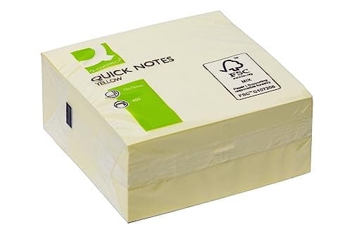 Image of Q-Connect Quick Note Cube 76 x 76mm Yellow