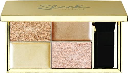 Image of Sleek MakeUP Highlighting Palette, Four Dazzling Shades for a Supercharged Glow, Long Lasting and Lightweight, Intense Colour, Cleopatra’s Kiss