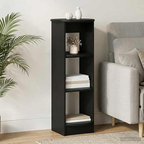 Image of Tidyard Modern Side Cabinet - Engineered Wood, 3 Shelves, 40x40x75 cm, Ideal for Living Rooms & Hallways Model899844