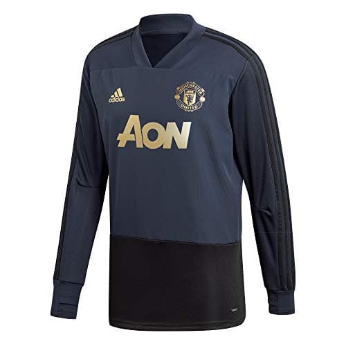 Image of adidas Men's Manchester United Training Top Training Jersey, Mens, Training Jersey., CW7576, Night Navy, XS