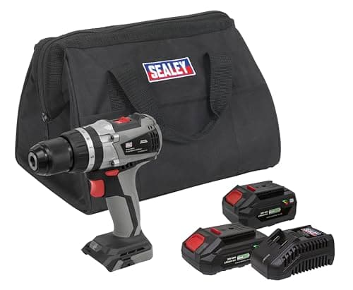 Image of Sealey CP20VDDXKIT 20V Ø13mm Brushless Hammer Drill/Driver Kit - 2 Batteries