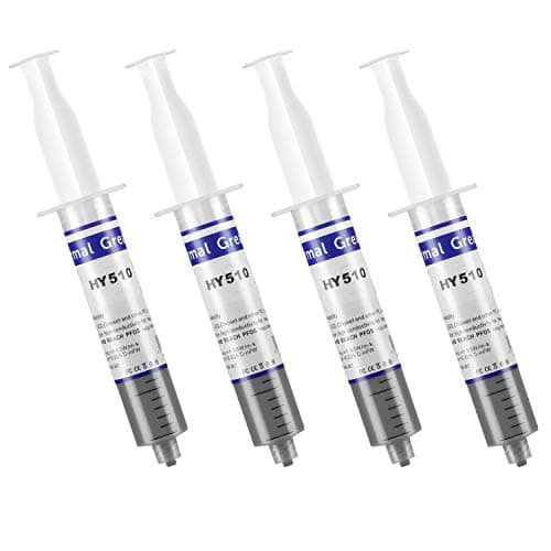 Image of MoneyQiu HY-510-100g (25g*4) Thermal Conductivity: >1.93W/m-k thermal heatsink paste grease Compound Carbon Based High Performance non-conductive for pc cpu gpu 100Gram