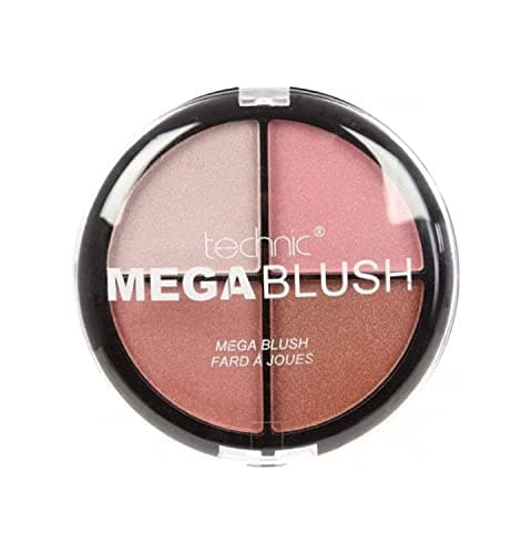 Image of Technic Mega Blush 4-in-1 Compact - 4 Buildable, Pressed Powder, Highly Pigmented Blusher Shades To Mix & Match For A Fresh & Radiant Face Makeup Look. 14.4g