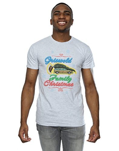 Image of National Lampoon's Christmas Vacation Men's Griswold Family Christmas T-Shirt X-Large Sport Grey