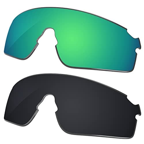 Image of Galvanic Replacement Lenses for Oakley EVZero Blades OO9454 Sunglasses - Jade + Black Polarized - Combo Pack