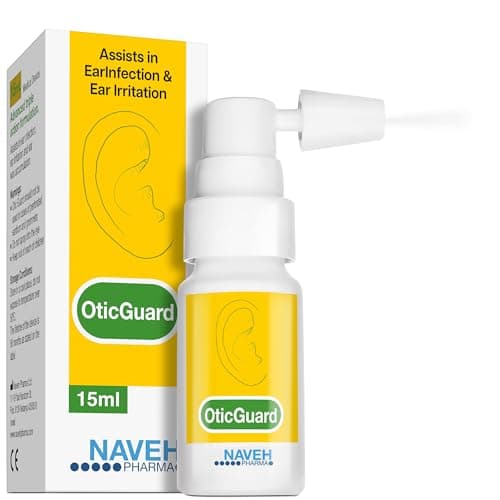 Image of NAVEH PHARMA® Otic Guard Natural Ear Spray 3 in 1 Herbal-Oil Blend for Ear Infections & Pain, Itchy Ears Ear Wax Removal Kit Softener for Clogged Ear Relief and Swimmer’s Ear (15 ml)
