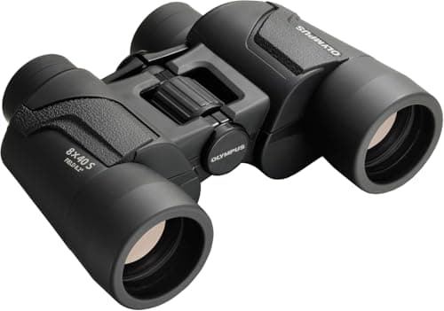 Image of Olympus V501022BU000 Binocular 8x40 S - Ideal for Nature Observation, Wildlife, Birdwatching, Sports, Concerts, Black