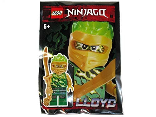 Image of Lego Ninjago Lloyd FS Spinjitzu Slam Minifigure Foil Pack # 5 with Pearl Gold Sword - New for 2020