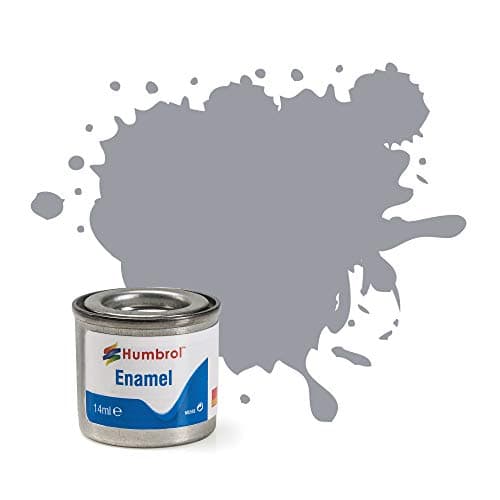 Image of Humbrol Model Paint - AA0713 No 64 Light Grey - Matt - Tinlet No 1 (14ml), Enamel Paints for Models, Plastic, Metal, Wood, Glass, Ceramics and More, Enamel Touch Up Paint - Hobby Paint for Craft Kits