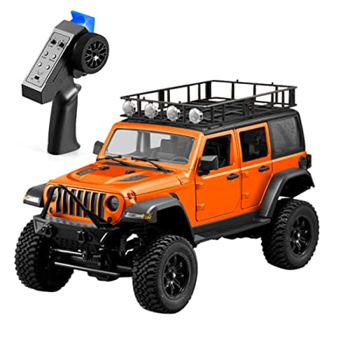 Image of Meiurlex MN-128 Remote Control Off-Road Vehicle, 2.4GHz Proportional 4WD Remote Control Car Offroad with LED Lighting, 1:12 Scale RC Car Toy Gift for Adults