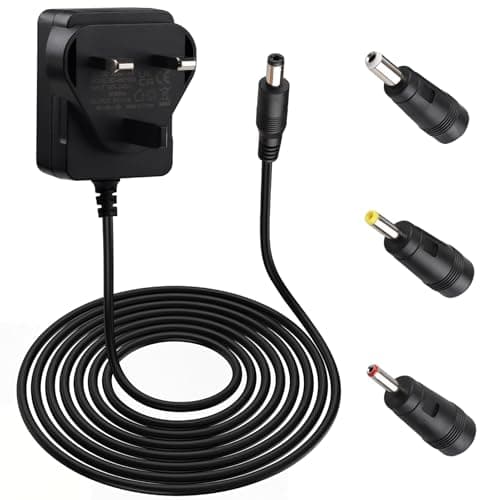 Image of 5V 1A DC Power Supply Adapter AC 100-240V to DC 5 Volt 1 Amp 5W 1000mA Universal Power Adapter with 3 Connector DC Plug Converter Transformer for 5V LED strip lights Router Audio Video Speaker