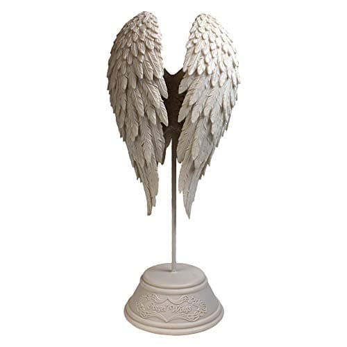 Image of Nemesis Now B0720C4 Angel Wings Figurine 26cm White, Resin