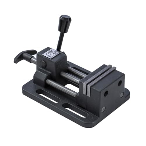 Image of KATSU Drill Press Vice 75mm 3 Inch Professional Precision German Type Quick Slide Release Pillar Drill Bench Vice Clamp for Workshop Milling Machine Machinery Maintenance 4022713