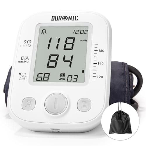 Image of Duronic Blood Pressure Monitors BPM200 CE Approved, Automatic Monitoring at Home, Digital Upper Arm Wireless BP Monitor Cuff 22cm-36cm for Home use, Heart Rate Detection