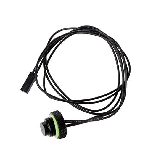 Image of LTronics Water Cooling Temperature Sensor Stop Fitting, 10K, G1/4" - Black