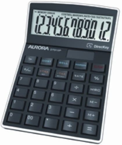 Image of Aurora DT910P Desk Calculator - Black