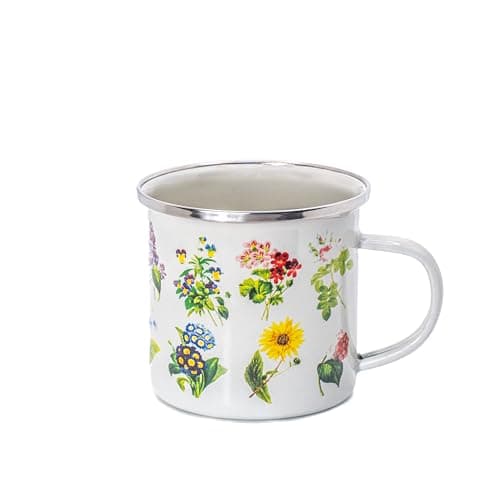 Image of Sass & Belle Vintage Flowers Enamel Mug