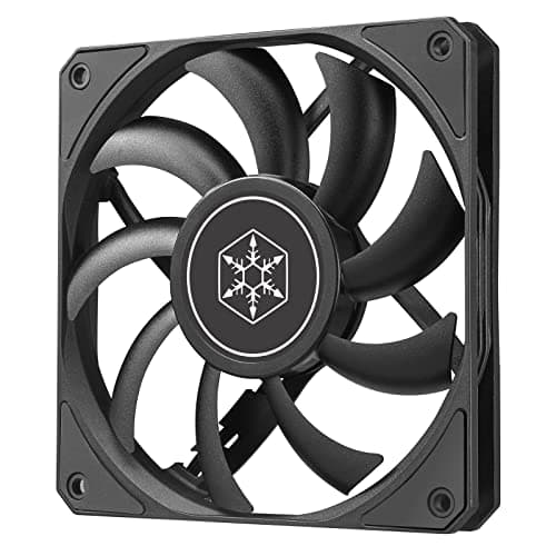 Image of SilverStone Technology Air Slimmer 120 Enhanced Performance 120mm Slim Fan with Full-Range PWM, (SST-AS120B),Black