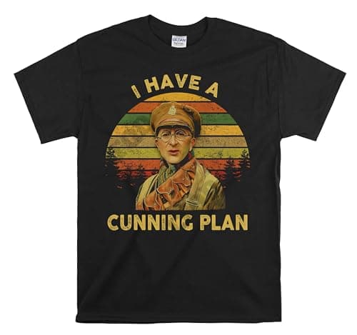 Image of Blackadder Shirt, Baldrick I Have A Cunning Plan Vintage T-Shirt, Movies Quote Unisex Tshirt