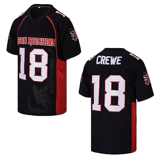 Image of Kekambas Men's #18 Paul Crewe Mean Machine The Longest Yard Movie American Football Jersey Stitched Size M Black