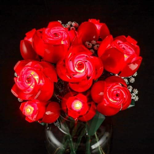 Image of BRIKSMAX Led Lighting Kit for Lego-10328 Bouquet of Roses - Compatible with Lego Icons Building Set, Valentine’s Day Gift (Model Not Included)