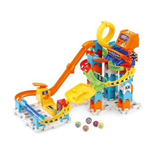 Image of VTech 80-519323 Marble Rush Racing Set Electronic M200E - Educational Toy - with Light and Sound Effects - 4 to 8 Years