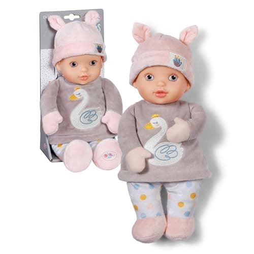 Image of BABY born for babies Sweetie Mauve, soft 30cm doll with gray fabric body