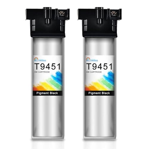 Image of Clywenss T9451 Ink Cartridges Black, High Yield, Compatible with Epson WorkForce Pro WF-C5210 WF-C5290 WF-C5710 WF-C5790 WF-C5210DW WF-C5290DW WF-C5710DWF WF-C5790DWF Printer Ink, 2-Pack