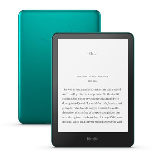 Image of Amazon Kindle Paperwhite Signature Edition (newest gen) – Our fastest Kindle with an auto-adjusting front light, wireless charging and weeks of battery life – 32 GB – Without Ads - Metallic Jade