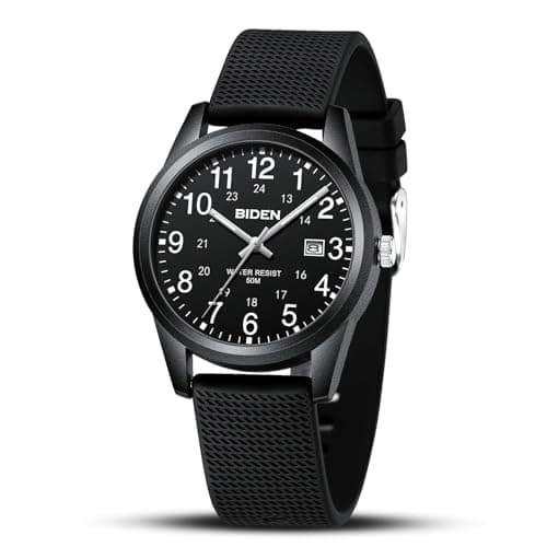Image of LN LENQIN Mens Watches Ladies Watches Analog Quartz Watch for Men Women 30M Waterproof Watch Fashion Casual Men's Wristwatches with Date Silicone Band Unisex