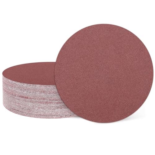 Image of sourcing map 25 Pcs 75mm 3 Inch Sanding Discs, 180 Grit Hook and Loop Sandpaper, No-Hole Aluminum Oxide Orbital Sander Sandpaper for Woodworking Automotive Metal Polishing, Red