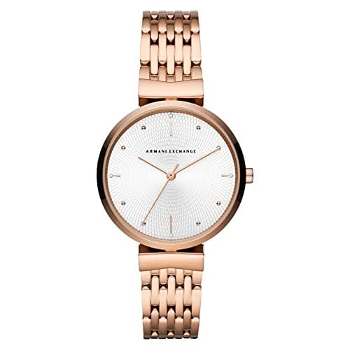 Image of Armani Exchange Watch For Women, Quartz Movement and 36mm Case Size with Stainless steel, Leather or Silicone strap