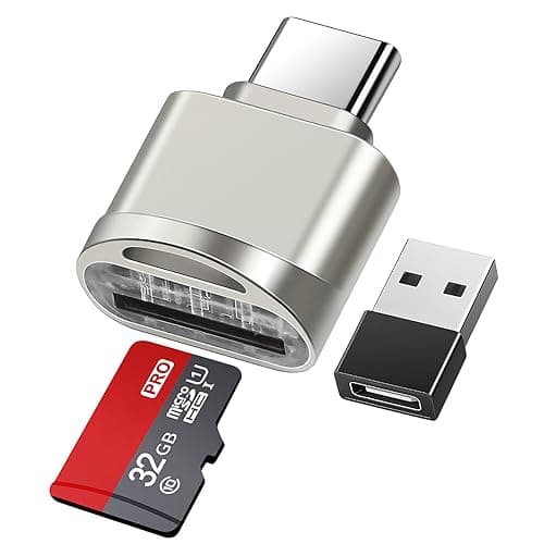 Image of Leizhan Micro SD Card Reader, Type-C to TF/Micro SD Card with Type-C to USB Adapter OTG USB 3.0 for for Window MacBook OS X Android