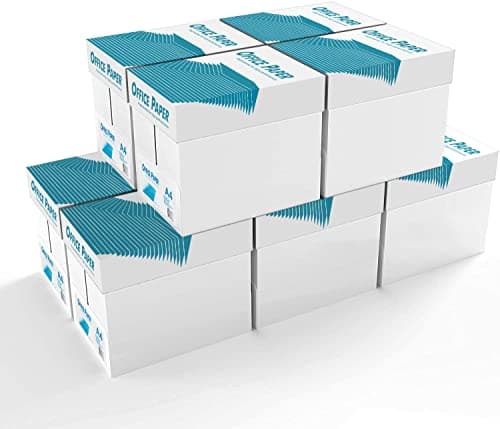 Image of Indigo® A4 White Printer & Copier Paper – 80gsm, Office Paper, 5 Reams (500 Sheets) per Box, 10 Boxes (2500 Sheets/Box)