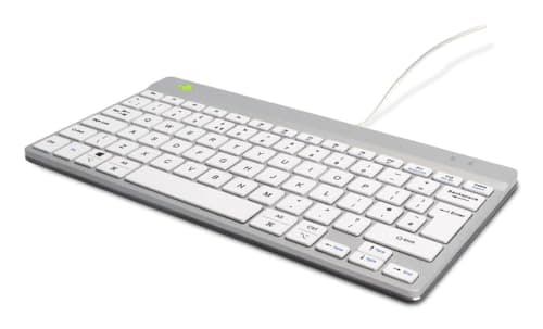 Image of R-Go Tools Compact Break ergonomic keyboard QWERTY (UK), wired, W128444810 (keyboard QWERTY (UK), wired, white)