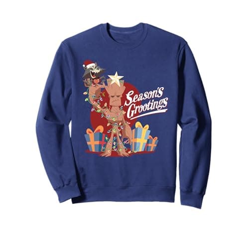 Image of Marvel Guardians of the Galaxy Season's Grootings Christmas Sweatshirt