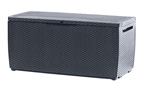 Image of Keter Capri Outdoor Plastic Storage Box - Graphite, 123 x 53.5 x 57 cm, 302 L, 250 kg Load Capacity
