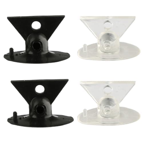 Image of Hopzab 4PCS Suction Cup Bulb Remover Tool, for GU10 Lamp Light Replacement Tool, 32mm PVC Suction Cup for Easy Bulb Removal, Bulb Changer for High Ceilings, Window, and Home Use(Black * 2+Clear * 2)