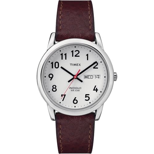 Image of Timex Men's Easy Reader Brown Leather Watch - T20041