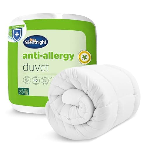 Image of Silentnight Anti Allergy King-Size Duvet 10.5 Tog - All Year Round Winter Quilt Duvet Anti-Bacterial and Machine Washable with Allergy UK Approved Anti Allergy Fibres - King-Size Bed