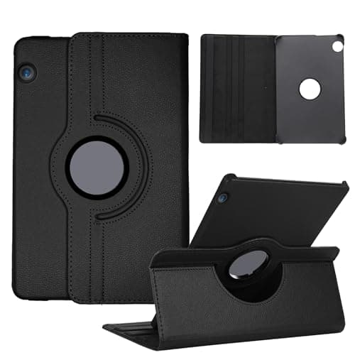 Image of Laywaam Case Compatible with Huawei MediaPad T3 10 360° Rotation Case Cover with Flap/Positioning Stand for Huawei MediaPad T3 10 9.6 Inch Touch Tablet 2017 Model