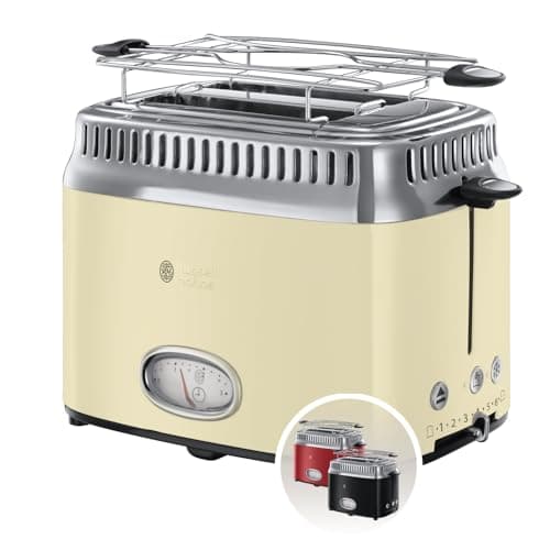 Image of Russell Hobbs Retro Toaster Cream