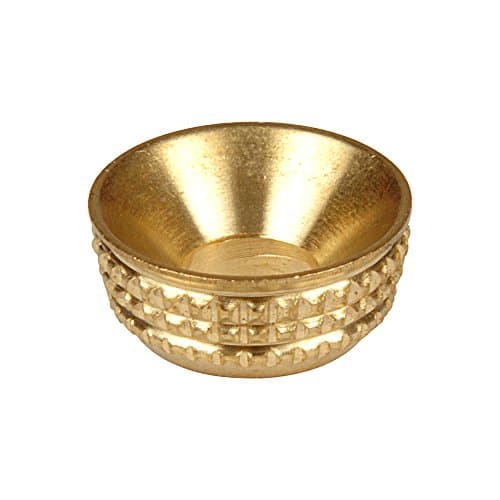 Image of No.8 Brass Screw Cup Socket - 10 Pack