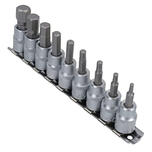 Image of AB Tools AF Allen/Alan/Allan/Hex Key Socket/Bit Set 3/8inch Drive Imperial TE077